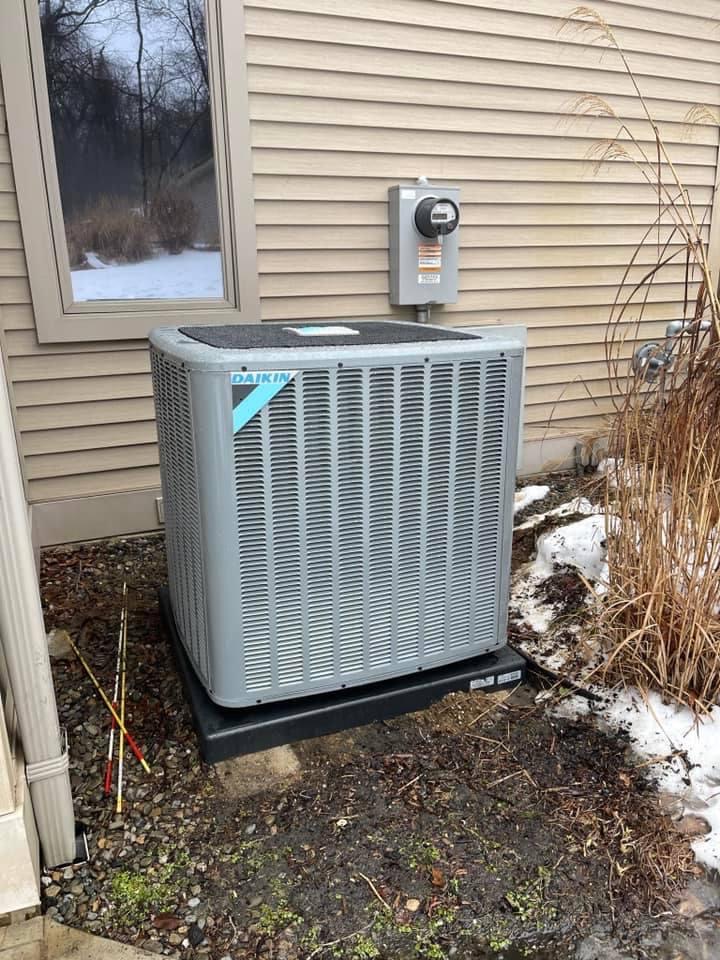 Daikin AC Condenser repair and maintenance by Dustin's Mechanical in New Egypt, New Jersey